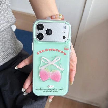 ポップでカラフルな3Dフルーツデザイン iPhoneケース｜ 軽量で持ちやすいデザイン #260063