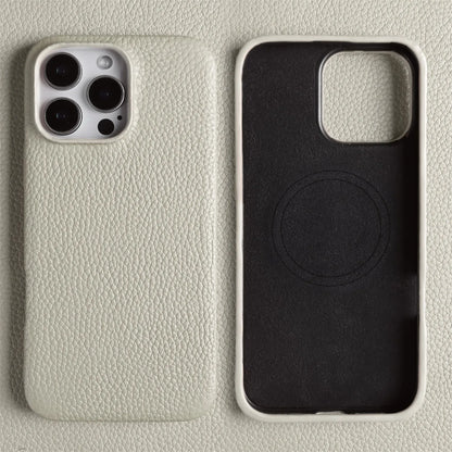 【Magnet内蔵】リアルレザー シンプル ハイグレード スマホケース｜iPhone対応 #241017