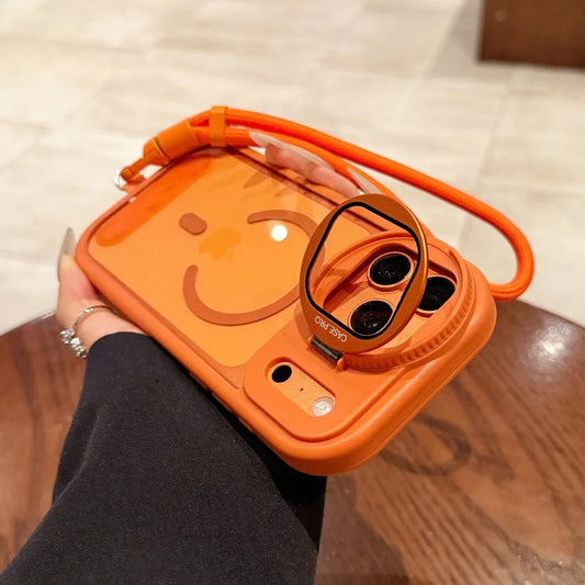 【Magnet対応】スケルトンガード 耐衝撃クリア × ショルダーストラップ スマホケース｜iPhone対応 #240824