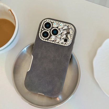 【ジュエルカメラ】レオパード スエードタッチ 大人レディスマホケース｜iPhone対応 #241024