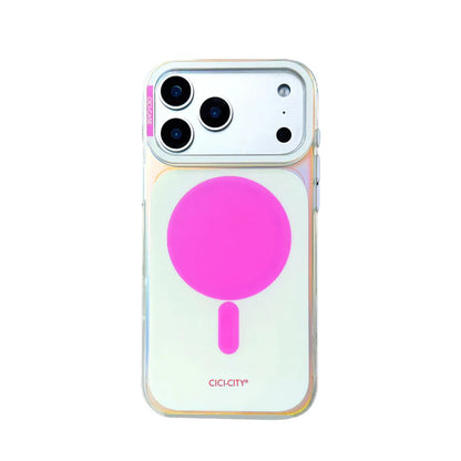 【ネオンポップ】 iPhoneケース クリア ｜Magnet内蔵 グリップ付き #260525