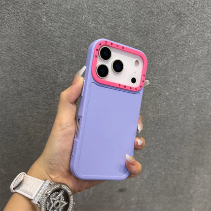 【カラフルバンパーシリーズ】耐衝撃 シリコン TPU カラーライン ネオン バイカラー デザイン スマホケース｜iPhone対応 #251225