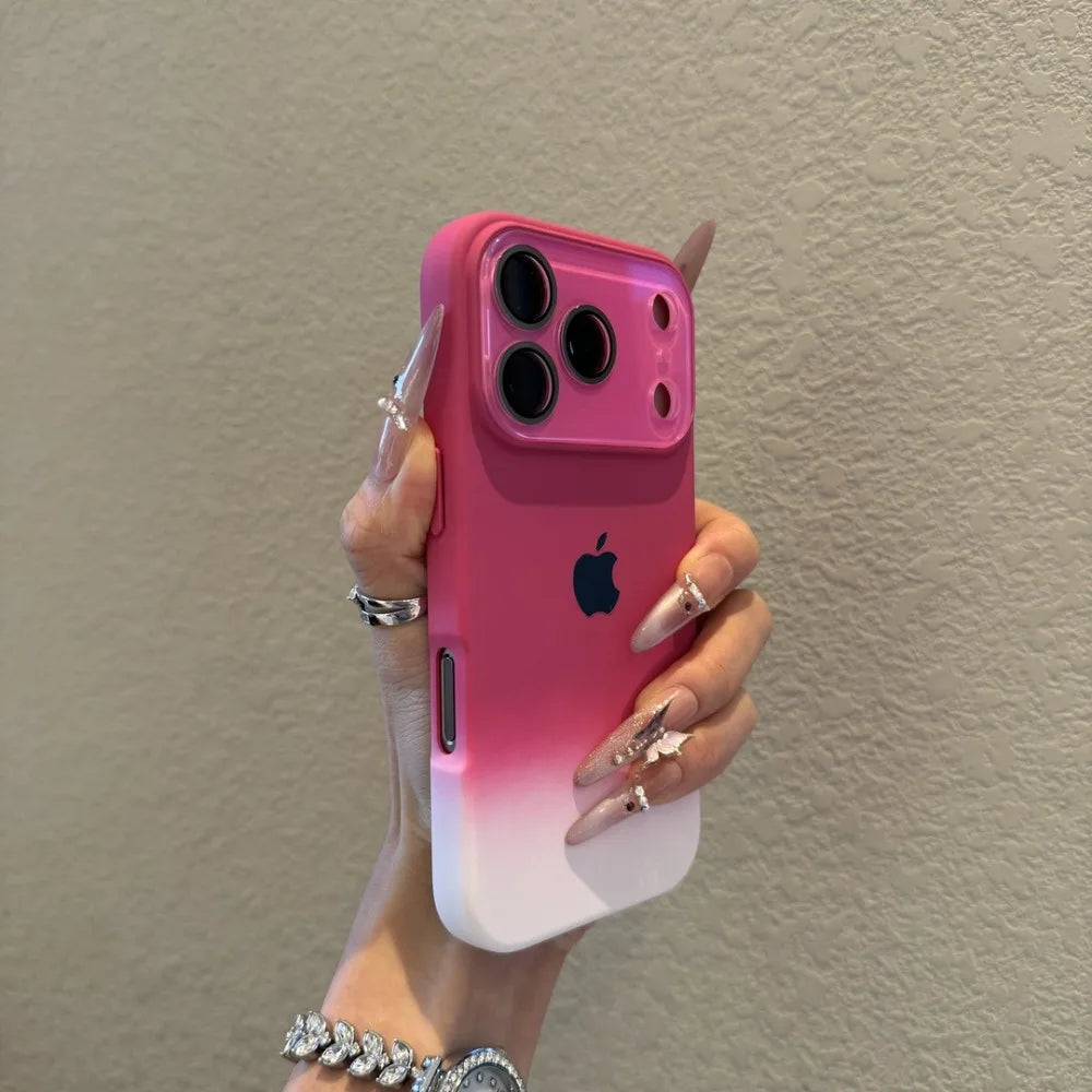 【グラデーションカラー】カメラ保護付き スマホケース グラデカバー 全面保護 TPU シンプル可愛い おしゃれ 韓国風 ｜iPhone対応 #251220