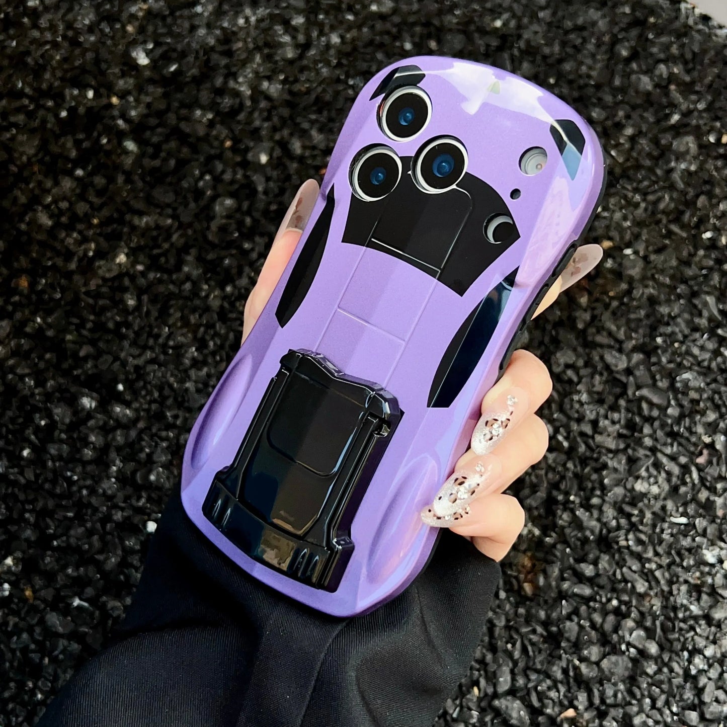 スポーツカー風 立体デザイン iPhoneケース｜スタンド機能付き #231226