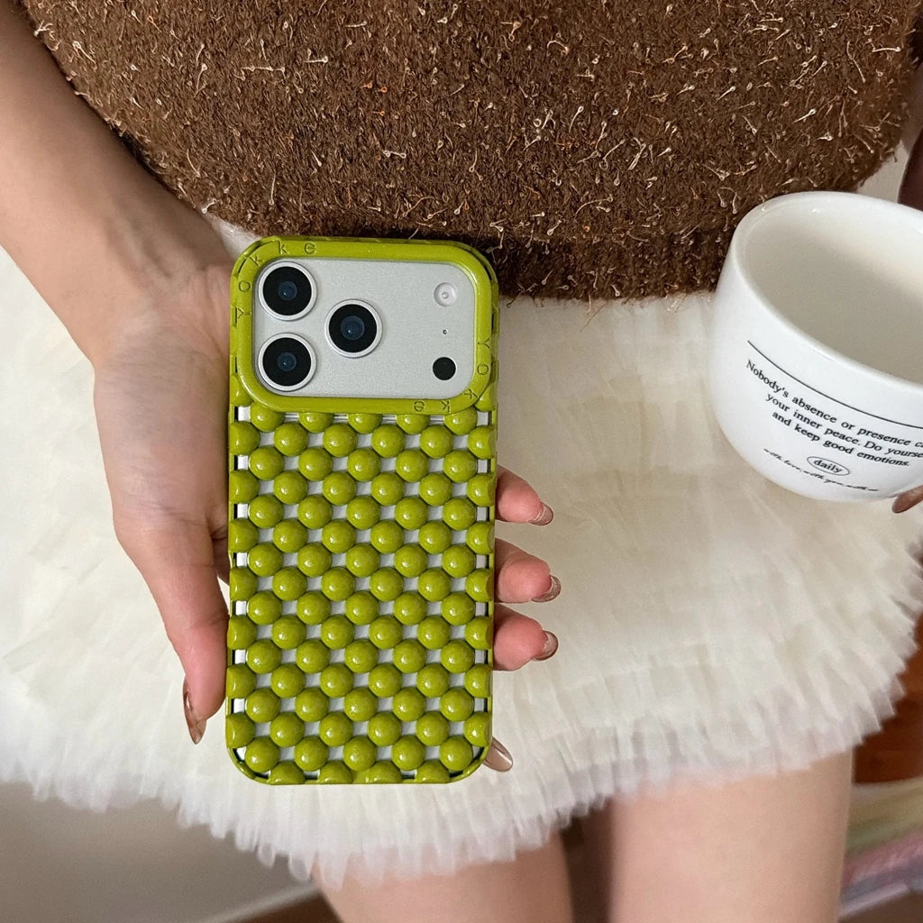 【ぽこぽこバブルポップ】立体3D バブル クッションケース｜iPhone対応 #240923