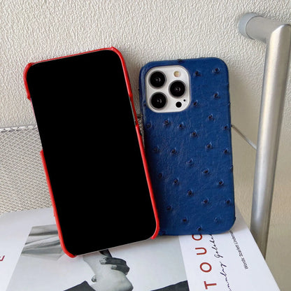 【オース風レザー】型押し PUレザー シンプルスマホケース｜iPhone対応 #240922