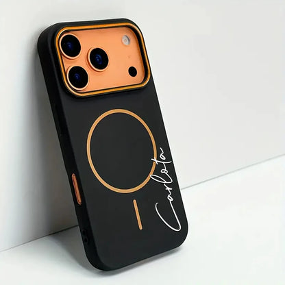 【カスタムシリーズ】マグネットリング内蔵 名入れ  ソフトスマホケース｜iPhone対応 #240723