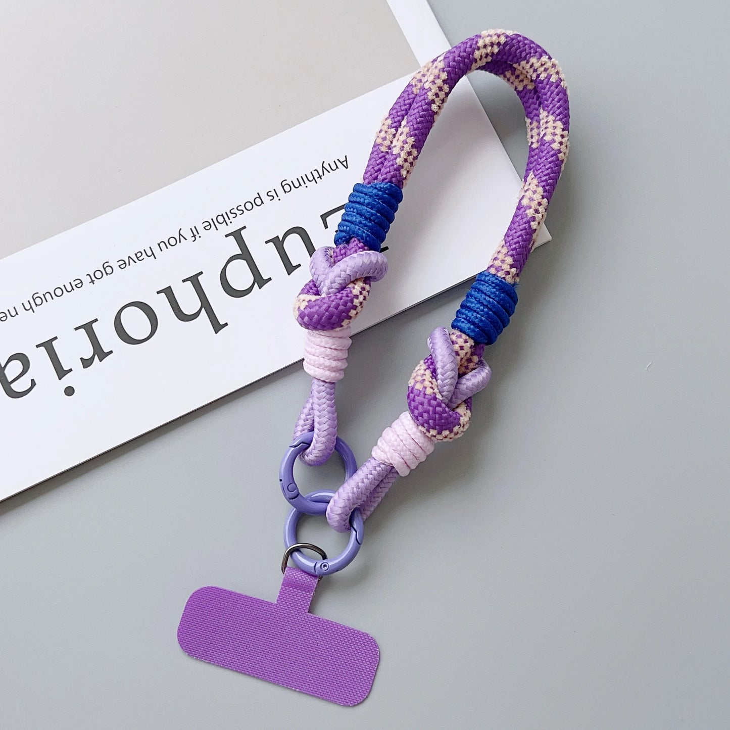 【ストラップ】パステルカラー ロープストラップ