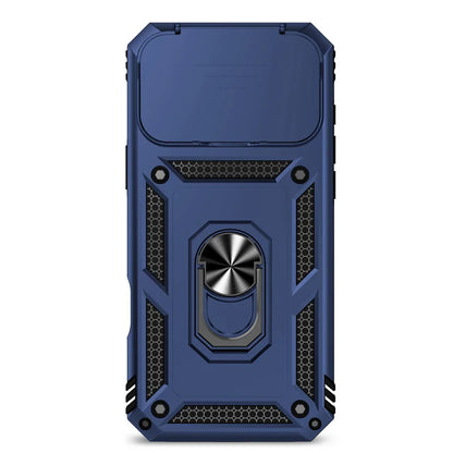 耐衝撃アーマー iPhone17 ケース｜リング付き・カメラ保護フラップ・二重構造 #240325