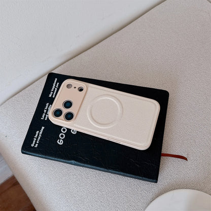 【Magnet内蔵】シンプル レザーケース｜iPhone対応 #250222