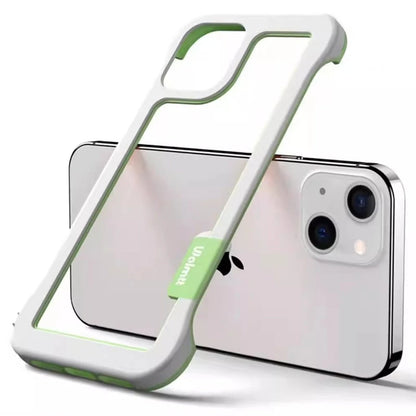 【カラフルバイカラー】クリアフレームスマホケース｜iPhone対応 #250805