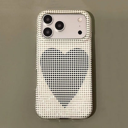 ハートデザイン ラインストーン iPhoneケース（全3色）ゴージャス・キラキラ　#261180