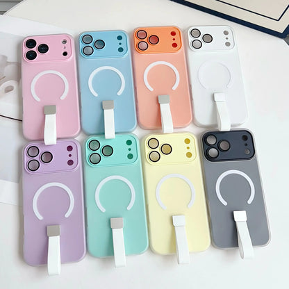 【Magnet内蔵】 パステルリング ストラップ付きスマホケース｜iPhone対応 #250227