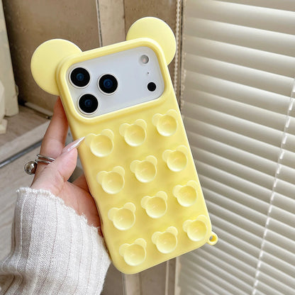 【ベアポップ】くまみみ × ポップバブル スマホケース｜iPhone対応 #240811