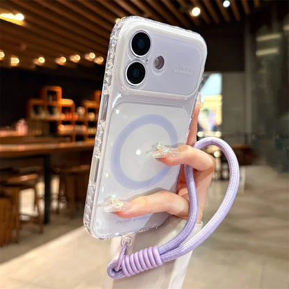 マグネット対応 ロープストラップ付き パステルカラー iPhoneケース #261070