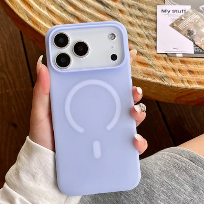 Magnet内蔵 マットカラー 半透明 iPhoneケース｜耐衝撃 #240421