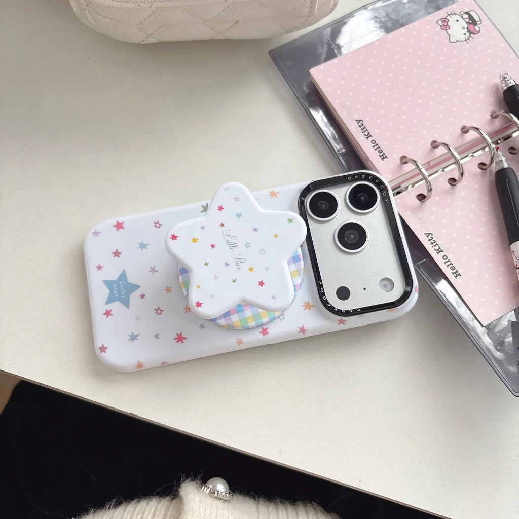 スターポップ グリップ付き iPhoneケース｜ポップデザイン・マグネット内蔵 #231227