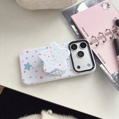 スターポップ グリップ付き iPhoneケース｜ポップデザイン・マグネット内蔵 #231227
