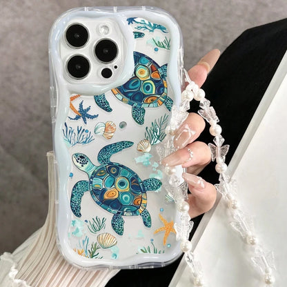 オーシャンタートル iPhoneケース｜クリアブルー・海モチーフ・韓国サマー #230920