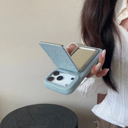 【フリップミラー】コンパクトミラー 鏡付き 多機能  スマホケース｜iPhone対応 #241019