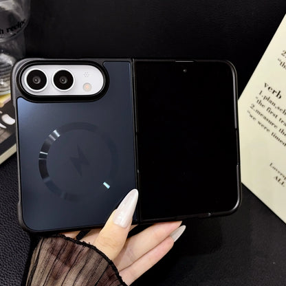 iPhone Duo メタリックリング 稲妻 マグネット内蔵ケース (全4色) モード・シック #261202