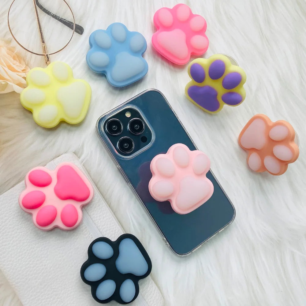 スマホグリップ｜ぷにぷに 肉球デザイン スマホスタンド 落下防止 #260420