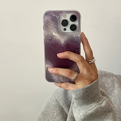 くすみカラー ハートグラデ 滲みチーク ケース｜iPhone対応 #260127