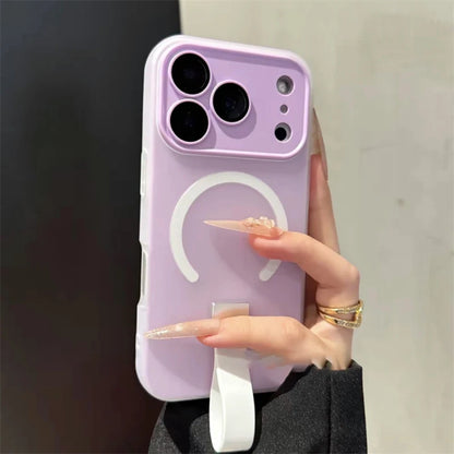 【Magnet内蔵】 パステルリング ストラップ付きスマホケース｜iPhone対応 #250227