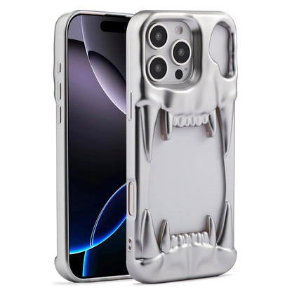 【メタリックファング】立体キバ × ミラーメタル スマホケース｜iPhone対応 #240812