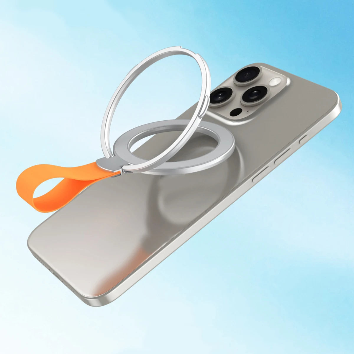 【スマホリンググリップ】メタルリング ハンドル 折りたたみスタンド | Magnet対応 #241104