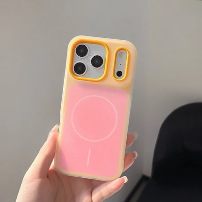 パステル マットカラー iPhoneケース｜マグネット内蔵・シンプルデザイン #231222