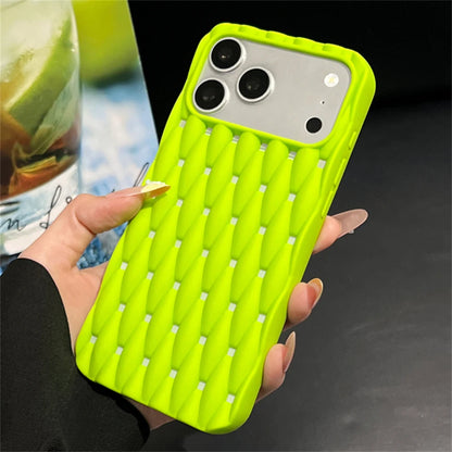 立体編み込みテクスチャー マットカラー iPhoneケース｜スポーティ #260041
