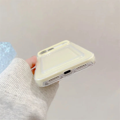 【クリアポケットシリーズ】推しフォト カード収納可能 シンプル 透明 クリアスマホケース｜iPhone対応 #251123