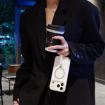 折りたたみ付き リングスタンド付き マットカラー スマホケース｜iPhone対応 #251122