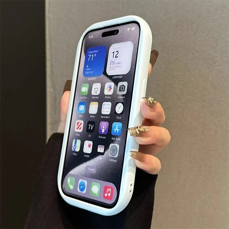 【スムースパステルフレーム】パステルカラー × メタリックカメラフレーム スマホケース｜iPhone対応 #250613