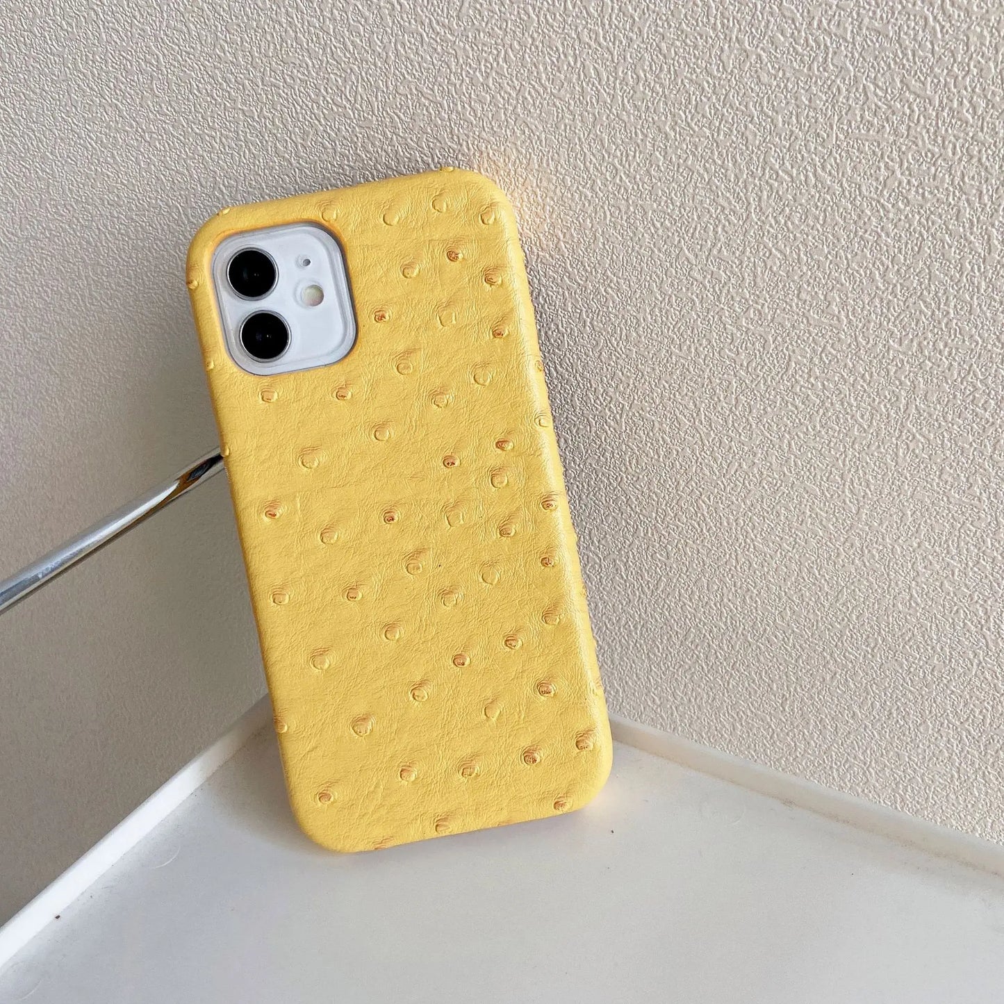 【オース風レザー】型押し PUレザー シンプルスマホケース｜iPhone対応 #240922