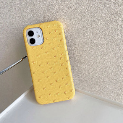 【オース風レザー】型押し PUレザー シンプルスマホケース｜iPhone対応 #240922