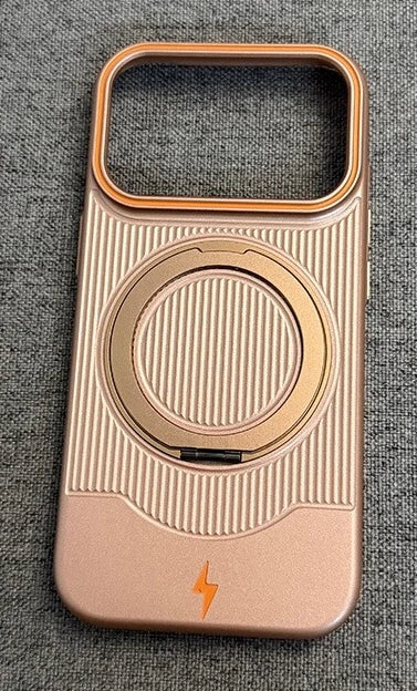 【折りたたみリングスタンド】耐衝撃 マット 超薄型 回転式メタルリングスタンド スマホケース｜iPhone対応 #250306