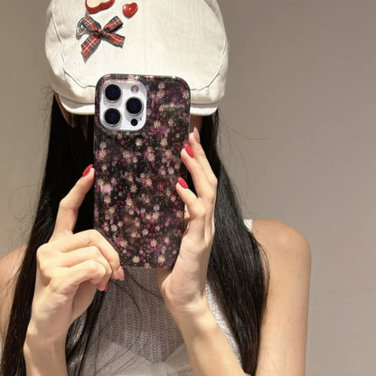 【レトロフラワー】大人可愛い 花柄 クリアケース｜iPhone対応 #250517