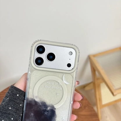 【Magnet内蔵】ドリーミーグラデーション きらめき スター クリアスマホケース｜iPhone対応 #241025