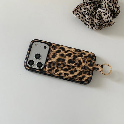 【クラシックハンドトラップ】レザーポケット × キーリング スマホケース｜iPhone対応 #240815