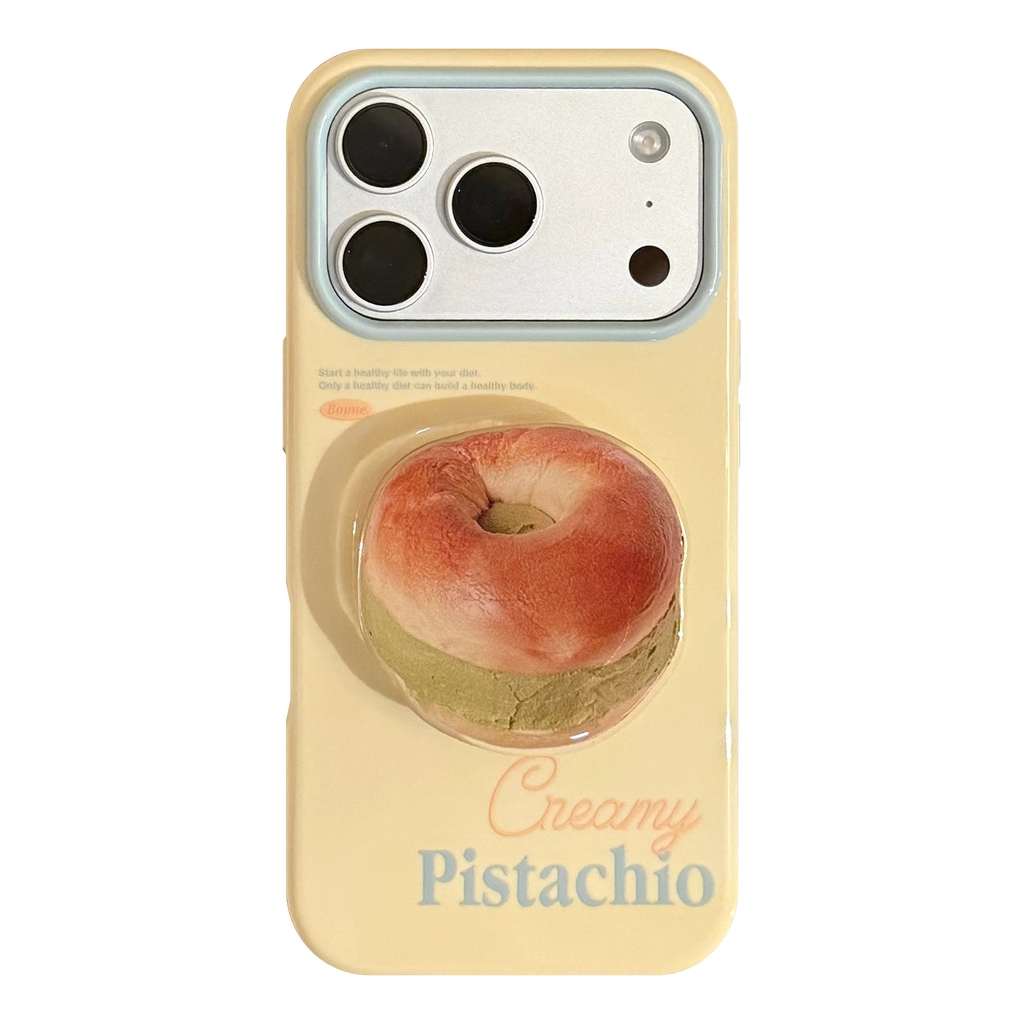 スイーツグリップ付き iPhoneケース｜立体デザイン スマホケース パン・ベーグル・ドーナツ・デニッシュ #260072