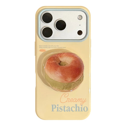 スイーツグリップ付き iPhoneケース｜立体デザイン スマホケース パン・ベーグル・ドーナツ・デニッシュ #260072