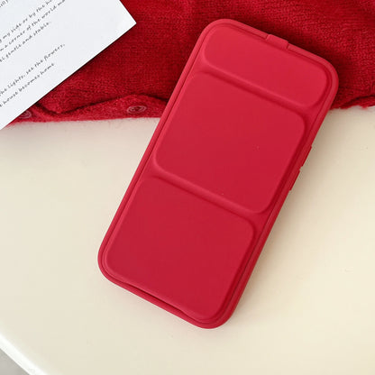 シンプル iPhoneケース｜折りたたみスタンド付き・パステルカラー #240529