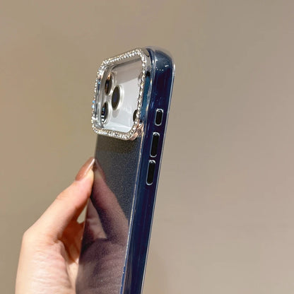 【キラキラシリーズ】ラインストーン付きグリッター スマホケース｜iPhone対応 #251116