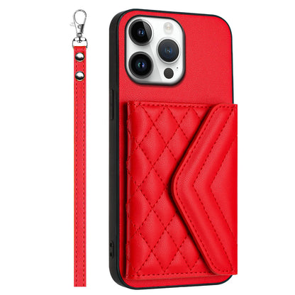 【キルティングシリーズ】カード収納付き ショルダー対応 レザー調スマホケース｜iPhone対応 #251108