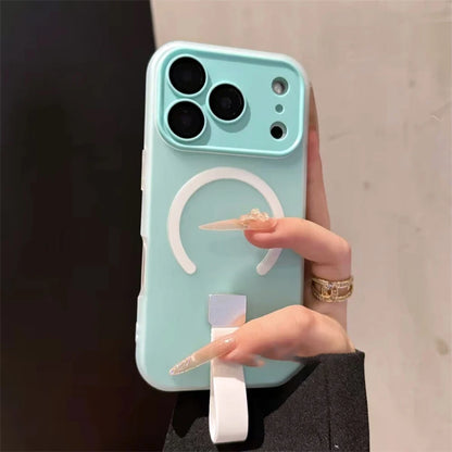 【Magnet内蔵】 パステルリング ストラップ付きスマホケース｜iPhone対応 #250227