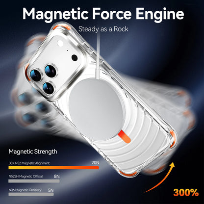ウォーターリップル バンパー Magnet内蔵 クリアケース iPhoneケース｜耐衝撃・透明感シンプル #260042