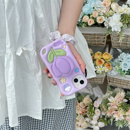 【フラワーシリーズ】立体チューリップ かわいい3Dデザイン スマホケース｜iPhone対応 #250922