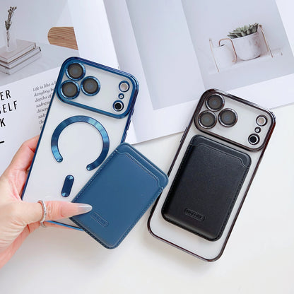 【Magnet内蔵】着脱可能 カードポケット付き クリア ススマホケース｜iPhone対応 #251219